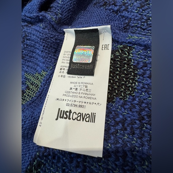 Authentic Just Cavali cardigan sz S - Picture 10 of 11